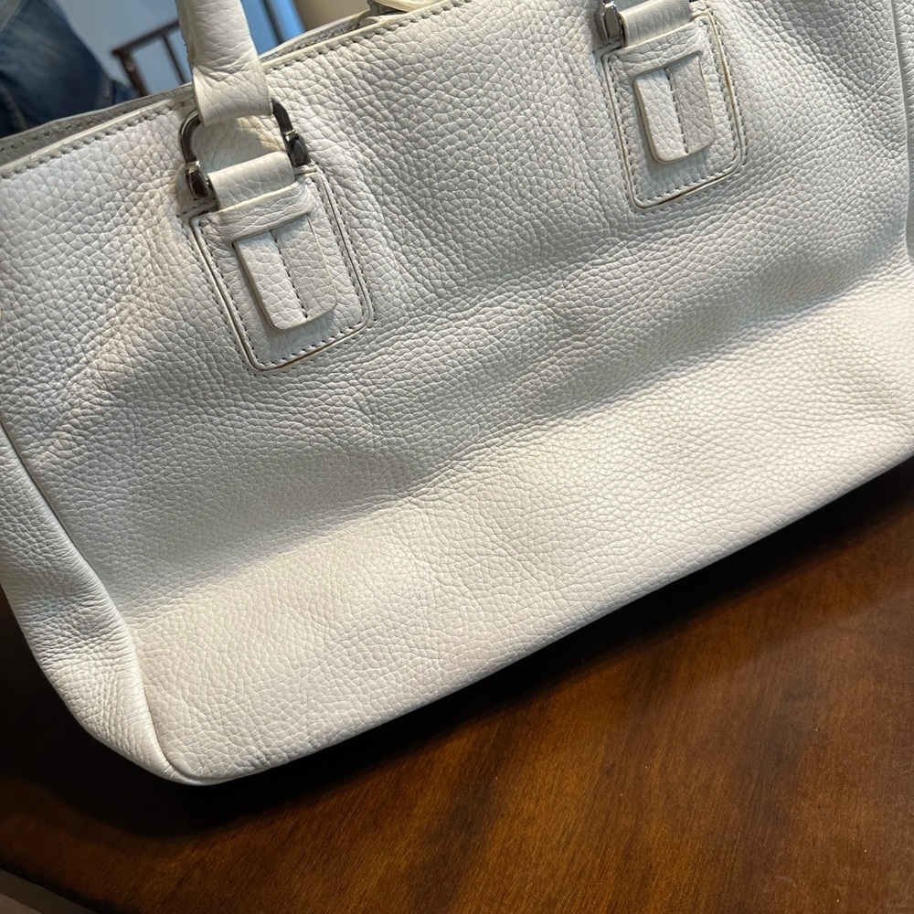White Leather Purse - Picture 7 of 8